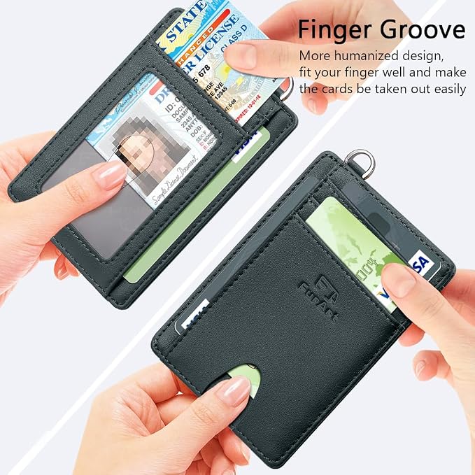 FurArt Slim Minimalist Wallet RFID Credit Card Holder - Image 3