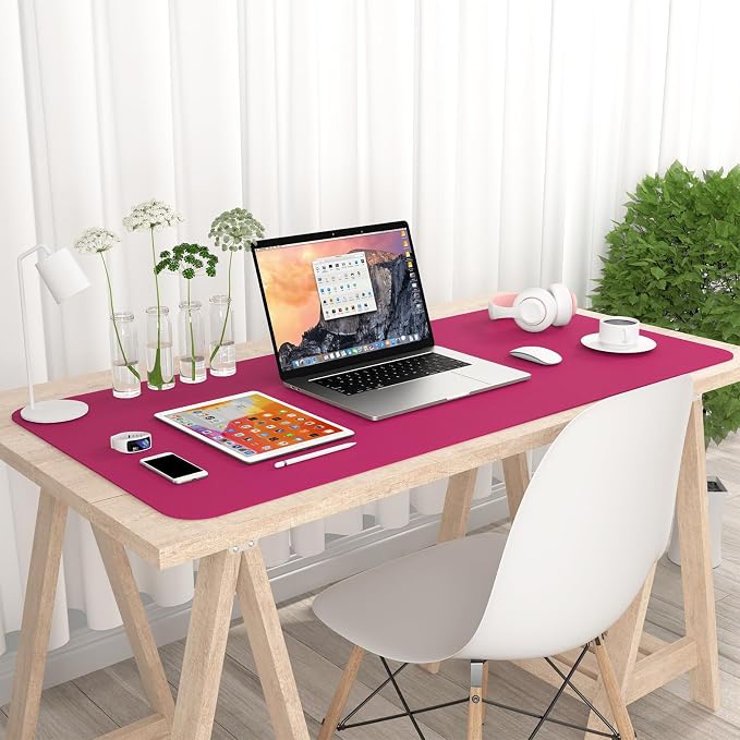Hsurbtra Desk Pad, 35.5" x 17" PU Leather Desk Mat, XXL Extended Mouse Pad - Image 7