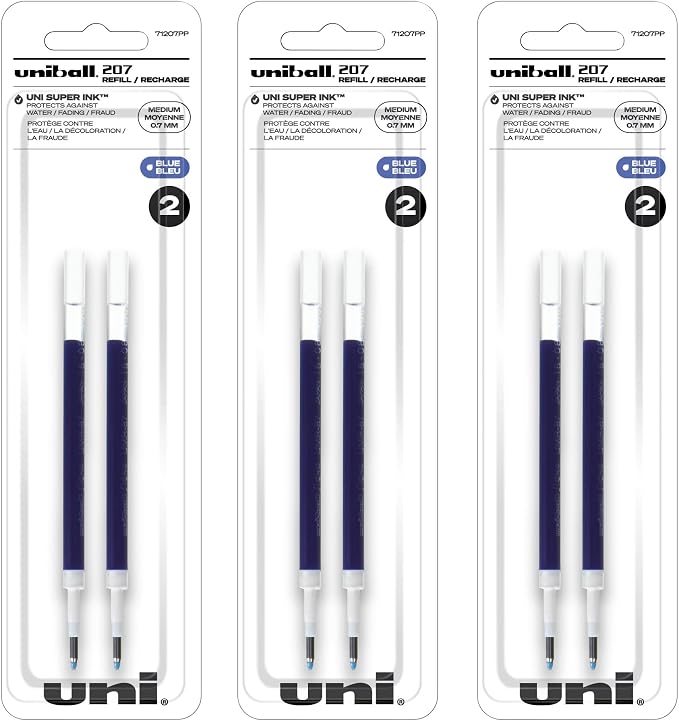 Uni-Ball Signo 207 Gel Pen Refills, Medium Point - Image 2