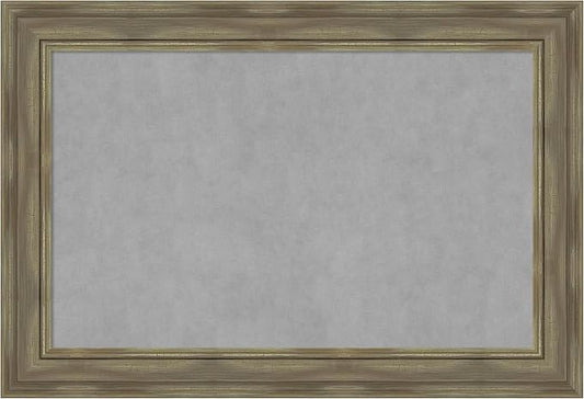 Amanti Art Grey Framed Magnetic Board 26x38 Large Vision Board by AmantiArt