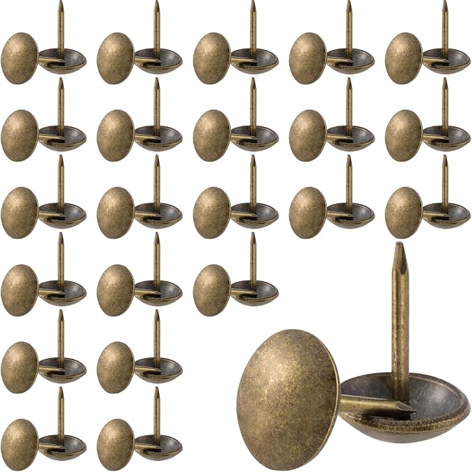 100pcs Metal Thumb Tacks, Heavy Duty Round Head Push Pins, Vintage Upholstery by Unknown