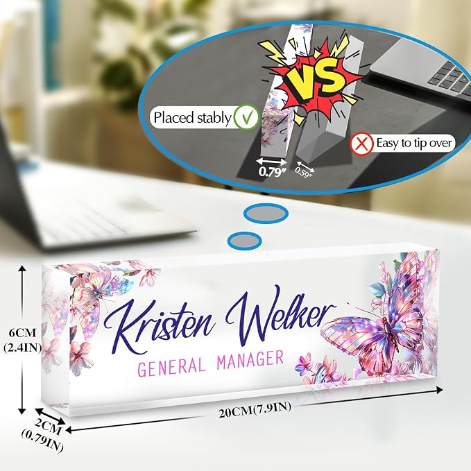 Desk Name Plate Personalized, Custom Name Plate - Image 6