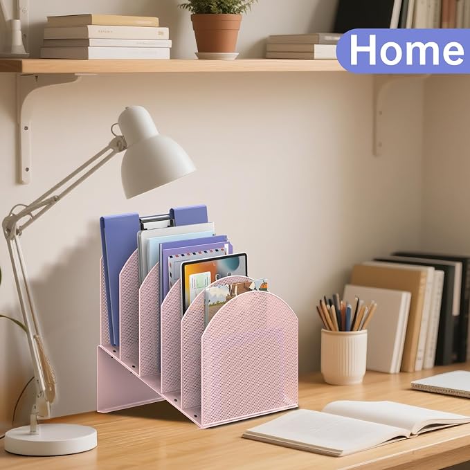 File Organizer for Desk, 5-Section Mesh Mail Holder, mail organizer and folder - Image 8