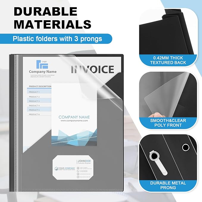 Teling 48 Pcs Clear Front Report Covers - Image 3