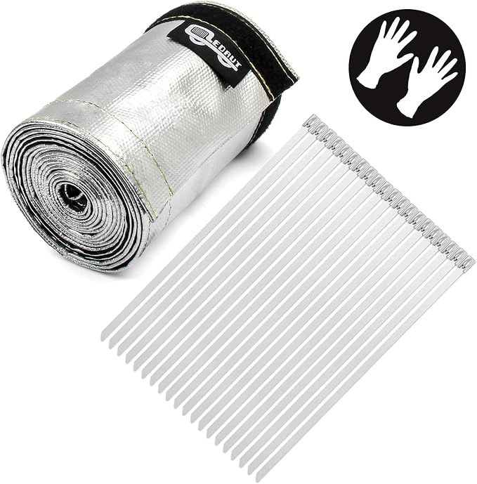 Heat Shroud Sleeve Aluminized 2 Pcs - Image 2