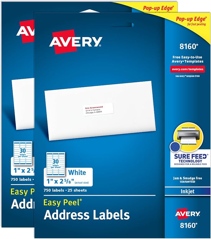 Avery Easy Peel Printable Address Labels by Avery