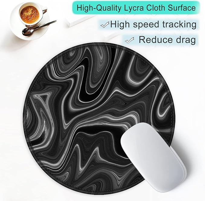 ITNRSIIET Round Mouse Pad with Stitched Edge Premium-Textured Waterproof - Image 6