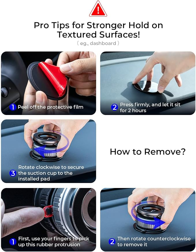 【Upgraded】for Magsafe Car Mount 360° Adjustable Magnetic Phone Holders - Image 8