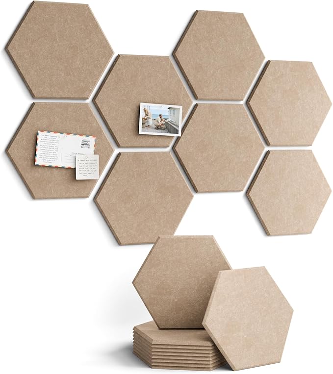 Fluxynara Hexagon Cork Board Alternative by FLUXYNARA