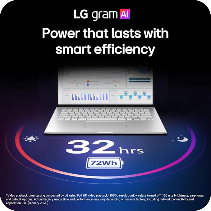 LG gram 14-inch Thin and Lightweight Laptop Computer, Windows 11 Home, Copilot+ - Image 6