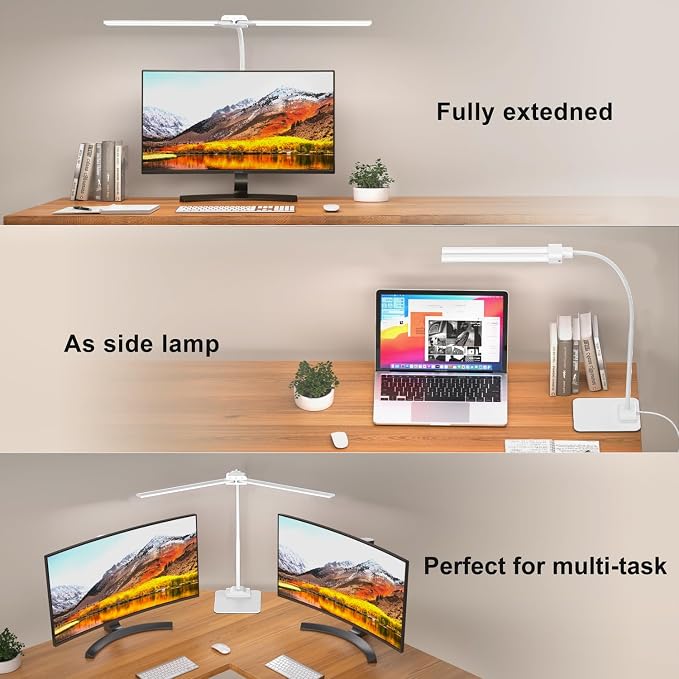 KableRika Desk Lamp Double Light: Bright Led Desk Lights - Image 2