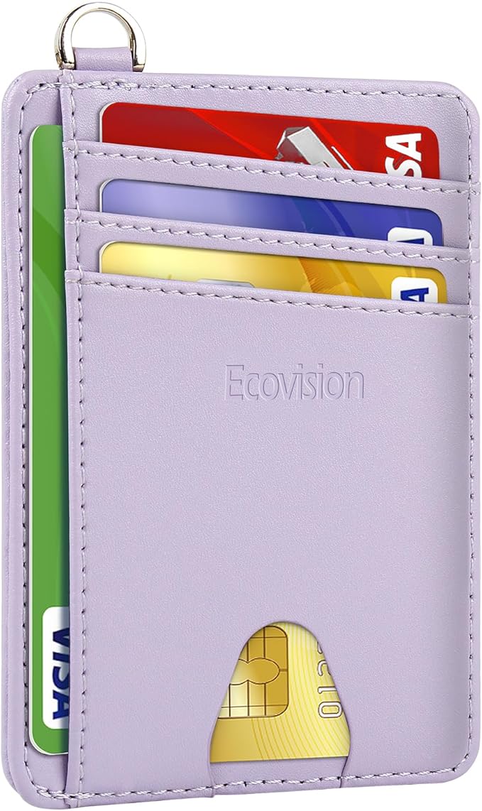 Slim Minimalist Front Pocket Wallet, RFID Blocking Credit Card Holder Wallet by Ecovision