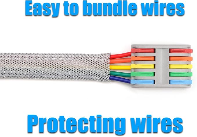 25ft PET Expandable Braided Cable Sleeve 5/8inch Pet Braided Cable Sleeve - Image 6