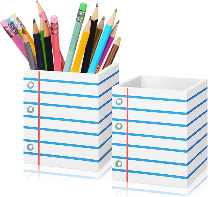 Sherr 2 Pcs Wood Pencil Holder Pen Holder by Sherr