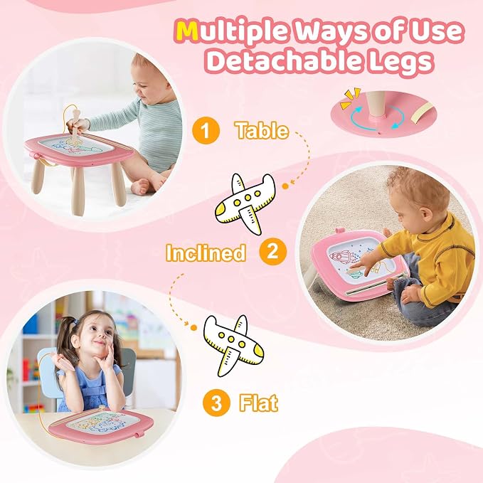 Kikidex Magnetic Drawing Board, Toddler Girl Toys - Image 5