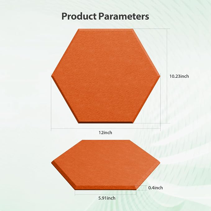 Amantech 12 Pack Acoustic Panels Self Adhesive Sound Proof Foam, High Density - Image 6