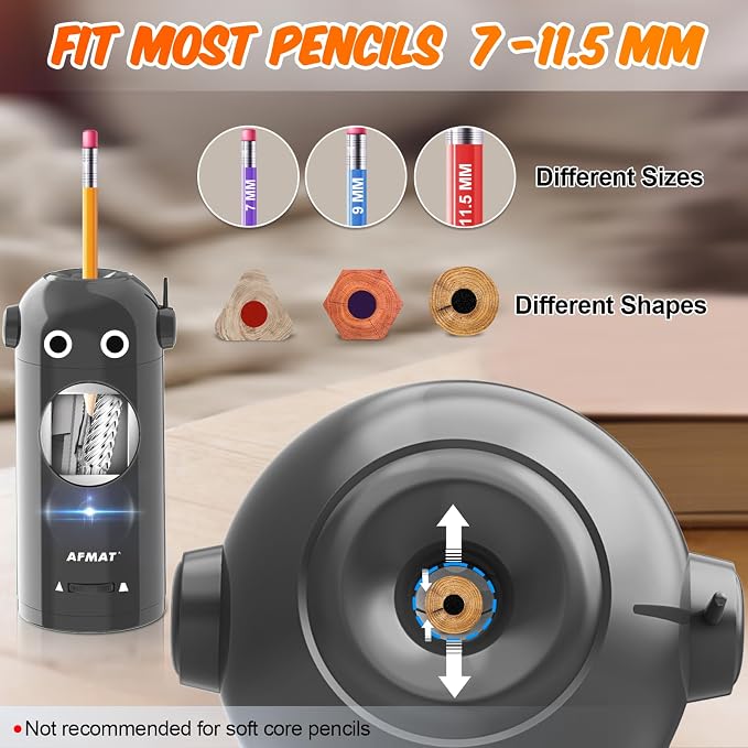 AFMAT Electric Pencil Sharpener - Image 3