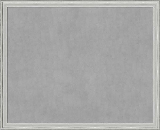 Amanti Art Silver Framed Magnetic Board 35x43 X-Large Vision Board by AmantiArt