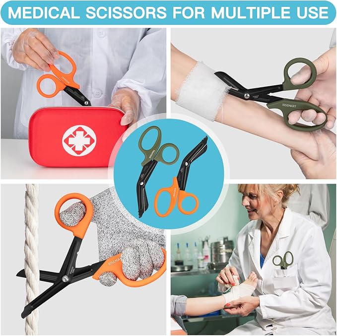 Trauma Shears - RISEMART Medical Scissors Bandage Scissors - Image 6