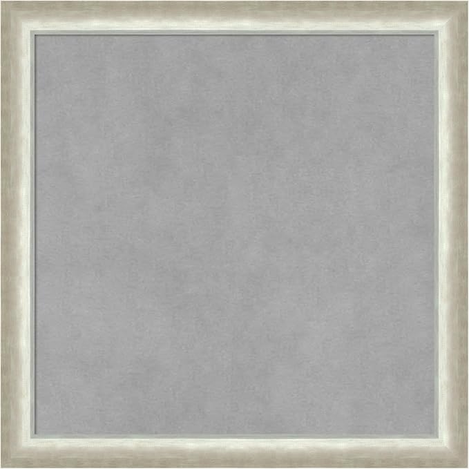 Amanti Art Silver Framed Magnetic Board 18x18 Small Vision Board by AmantiArt