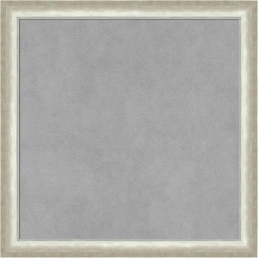 Amanti Art Silver Framed Magnetic Board 18x18 Small Vision Board by AmantiArt