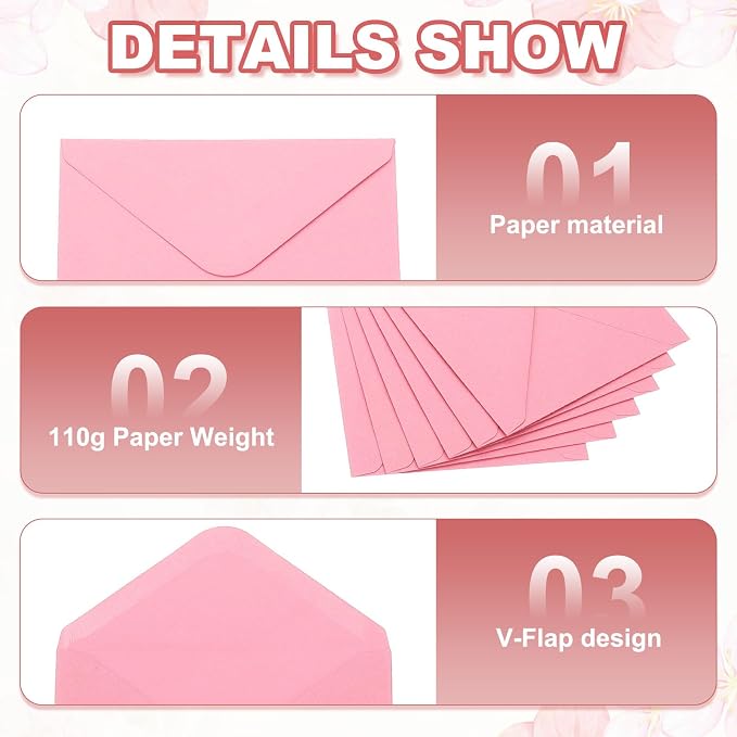PATIKIL 7x5 Inch Invitation Envelopes - Image 4