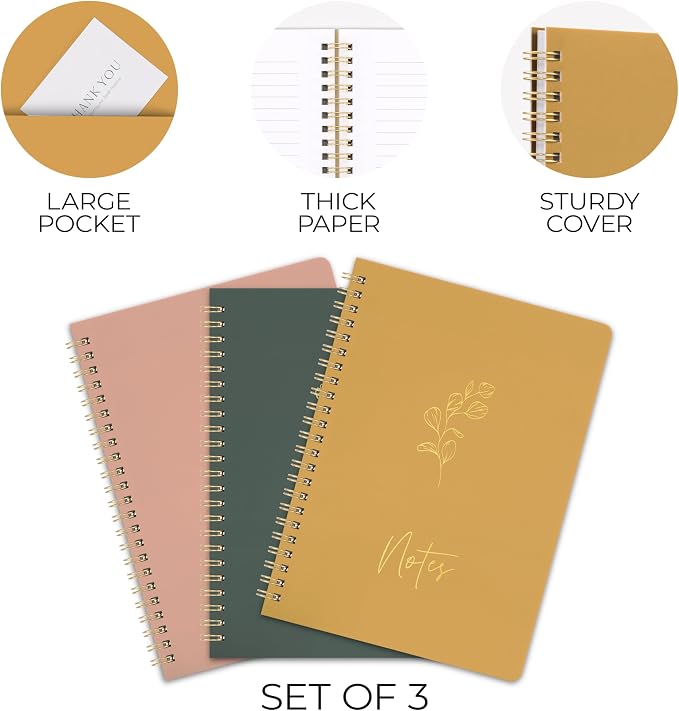 ZICOTO Aesthetic Spiral Notebook Set of 3 - Image 5