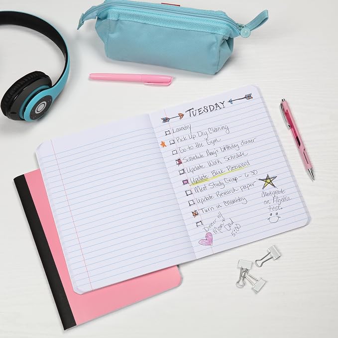 Oxford Composition Notebooks, 3 Pack, Cover Colors Vary, Wide Ruled Paper - Image 6
