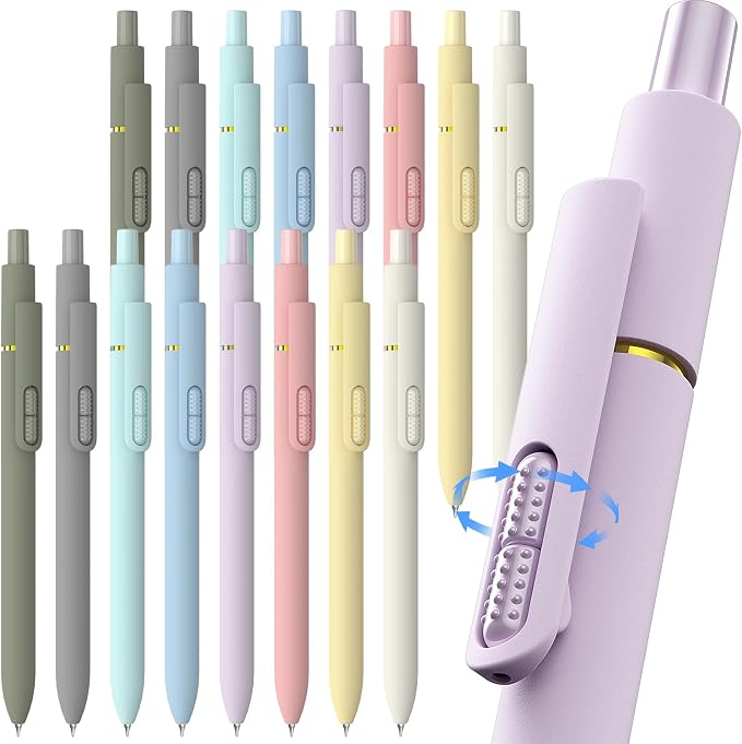 inkipen- 16 Pack Pens, Gel pens Black Ink, Fine Point, Quick-Drying Smooth by Unknown
