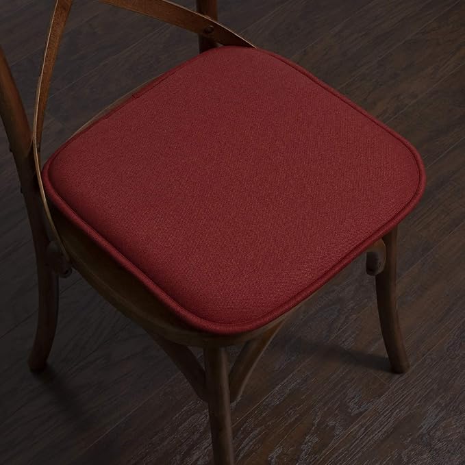 Sweet Home Collection Chair Cushion Memory Foam Pads Honeycomb Pattern Slip Non - Image 5