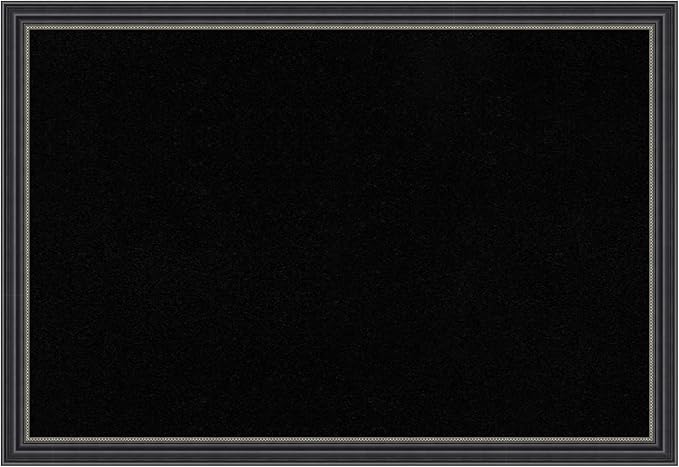 Amanti Art Black Cork Board for Wall, 13x19 Vision Board with Black Wood Frame, Small Corkboard Office Decor for Home Organization, Traditional Corkboard Pinboard to Display Items for Home-DeskLoop Office