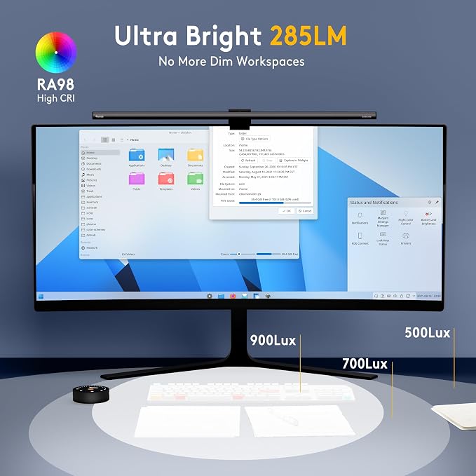 Quntis 20.5'' Computer Monitor Light - Image 2
