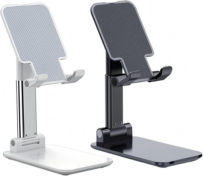 Meetuo 2 Pcs Cell Phone Stand for Desk, Adjustable & Foldable Phone Holder | - Image 9