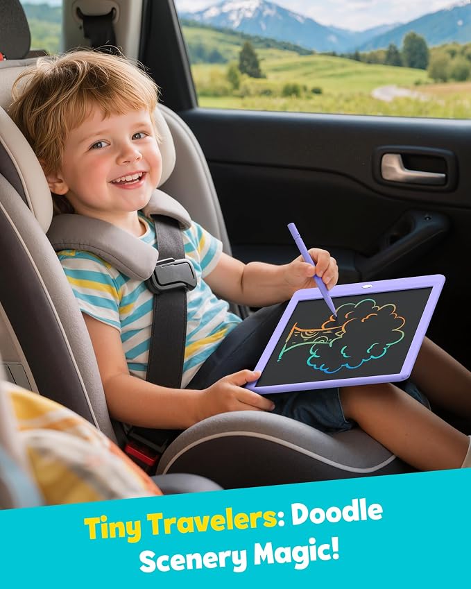 TEKFUN LCD Writing Tablet for Kids, 10-inch Coloring Drawing Pad, Mess Free - Image 7