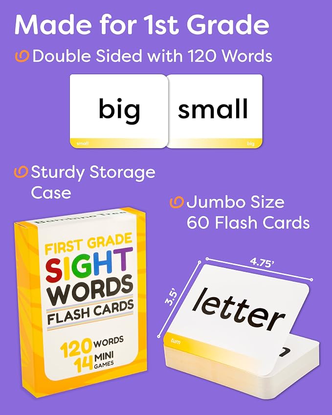 Sight Words Flash Cards 1st Grade - Image 2
