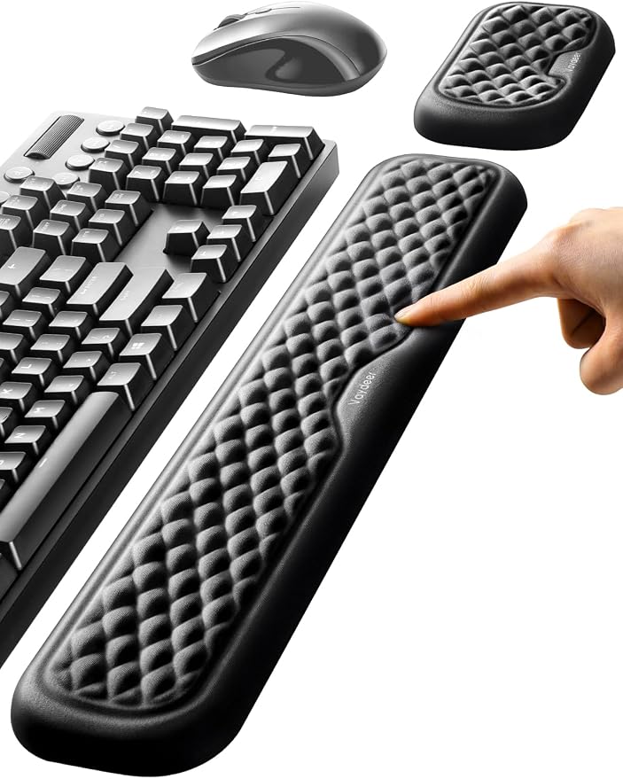 Vaydeer Wrist Rest for Keyboard and Mouse, Computer Ergonomic Wrist Support Pad by Vaydeer