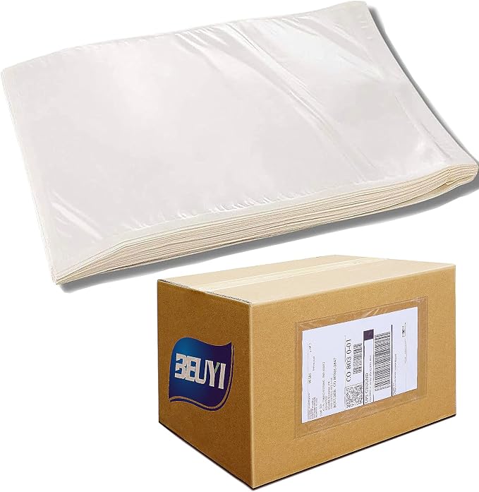BEUYI 2.5 Mil Premium 7" x 10" Clear Adhesive Shipping Label Sleeves, Packing by BEUYIwarehouse
