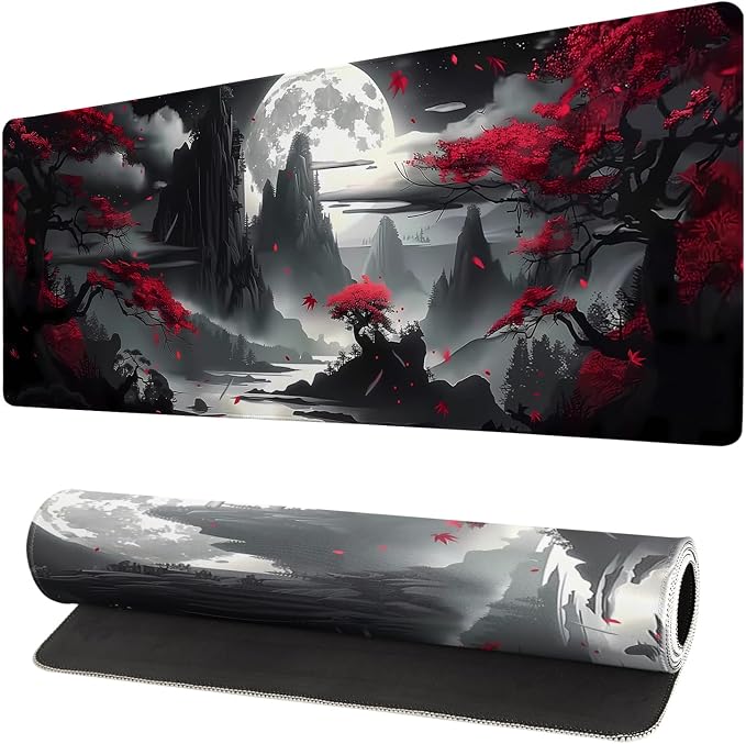 Gaming Mouse Pad Desk Pad, Extended Big Mouse Pad, 31.5x11.8 Inch Long Computer by Brecoy
