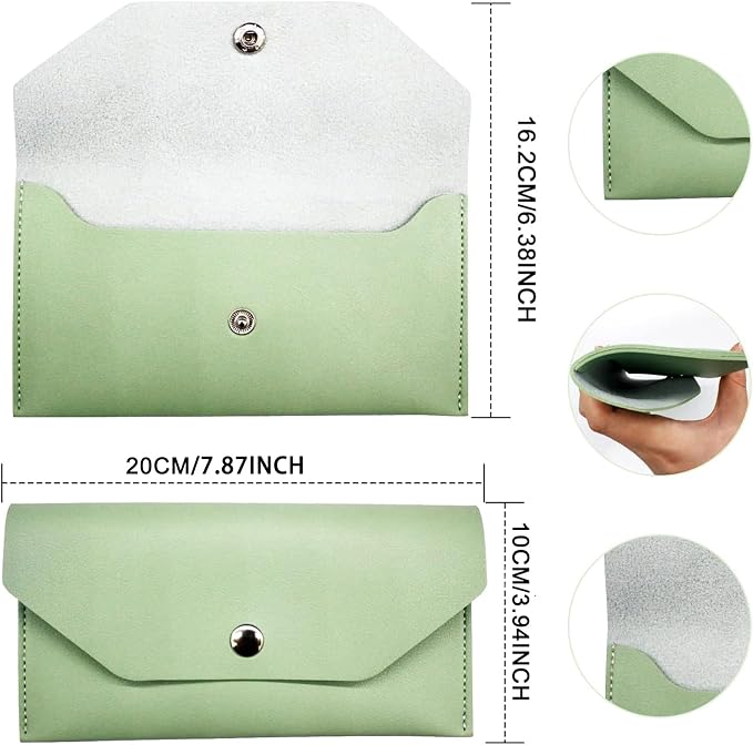 BLMHTWO Cash Wallets for Women, Reusable Envelopes for Cash Leather Cash - Image 2