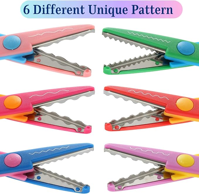 Mr. Pen- Craft Scissors Decorative Edge, 6 Pack, Bright Zig Zag Scissors | - Image 4