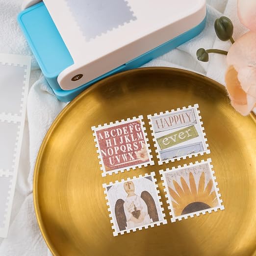 BAOFALI Stamp Puncher 1.5x1.5inch Large Square Postage Stamp Punch |Stamp Hole - Image 9