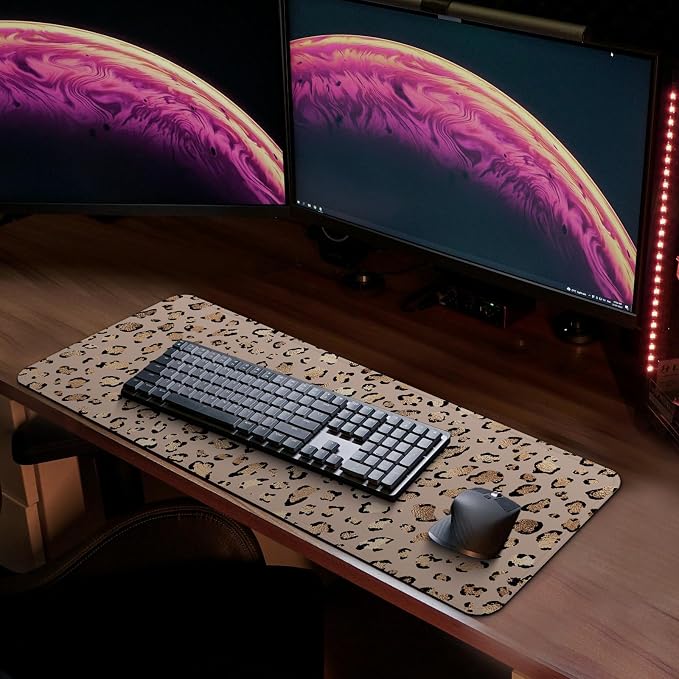 MAY FLOWER Gaming Mouse pad, Large Laptop Mousepad, Full Keyboard Mat, Long - Image 7