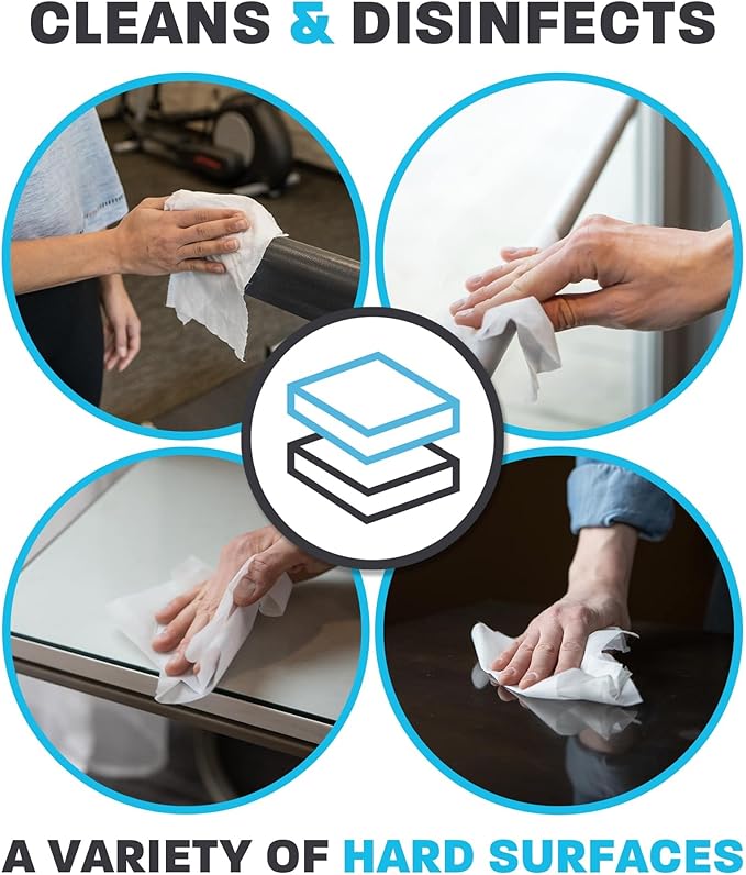 Zogics Antibacterial Wipes – Disinfecting Wipes for Sanitizing and Cleaning Surfaces and Equipment, EPA Registered Antibacterial Cleaning Wipes (3,200 Count – 4 Rolls of 800 Wipes)-DeskLoop Office