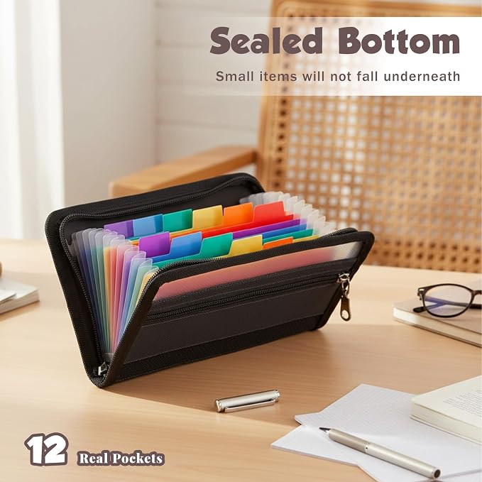 Receipt Organizer, Receipt Holder Organizer, Expanding File Folder Accordion - Image 4