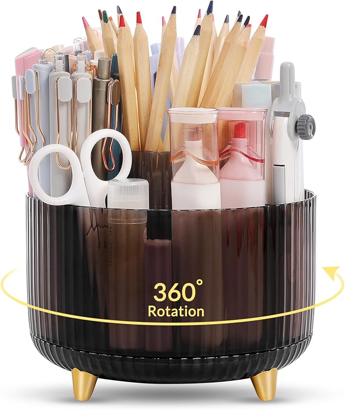 SKYDUE Rotating Pencil Pen Holder, Pen Organizer by SKYDUE