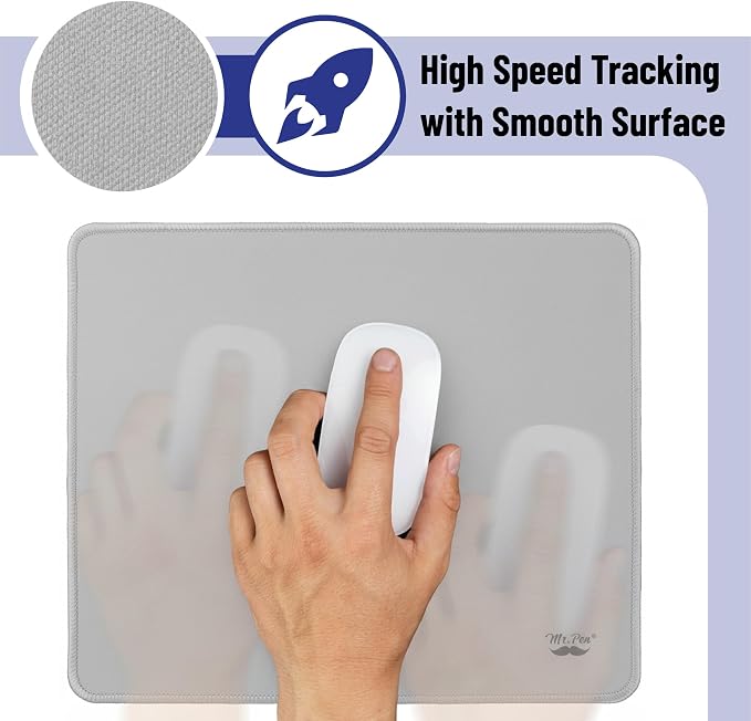 Mr. Pen- Mouse Pad with Anti-Fray Stitched Edges, 12.5"x 10.5", 2 Pack | Cool - Image 4