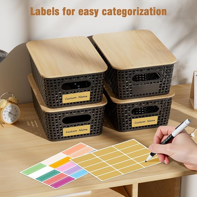 8 Pcs Plastic Storage Bins - Image 4