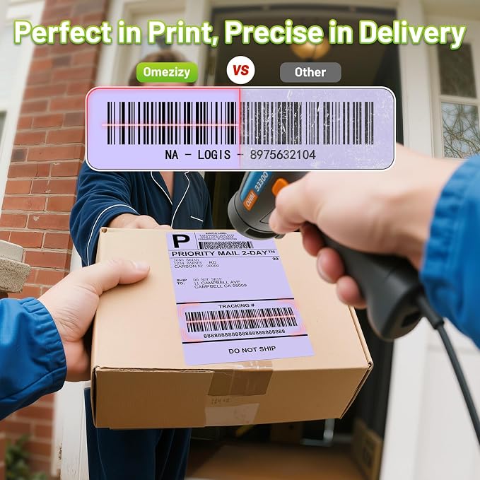 4x6 Thermal Labels, Shipping Address Label | Purple Labels Compatible - Image 3