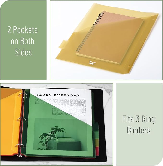 Mr. Pen- Binder Dividers with Pockets and Tabs, 16 Pack | Colorful, 3 Ring - Image 3