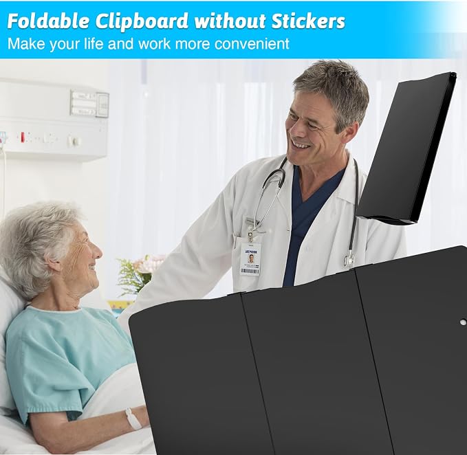 Clipboard Foldable Without Edition Cheat Sheets Aluminum 3 Layers Foldable - Image 3